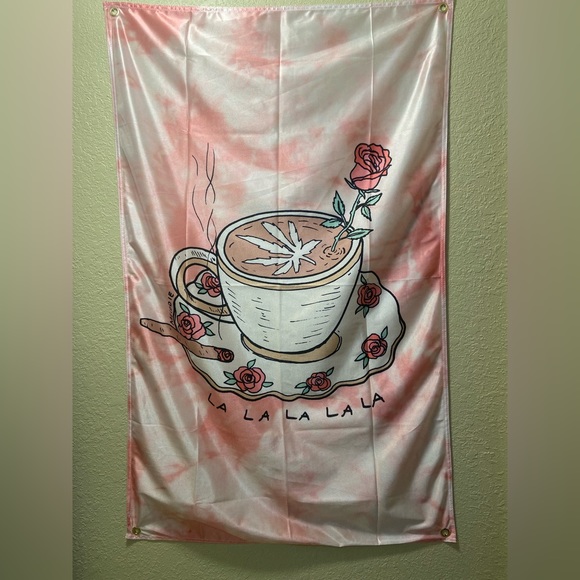 MELODIE PINK WALL FLAG/BANNER - Picture 2 of 2
